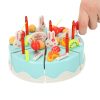 Születésnapi torta vágható 75 db, kék