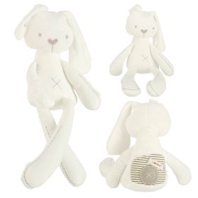 Plüss nyuszi kabala 49cm, fehér