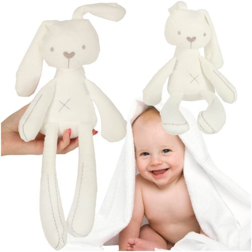 Plüss nyuszi kabala 49cm, fehér
