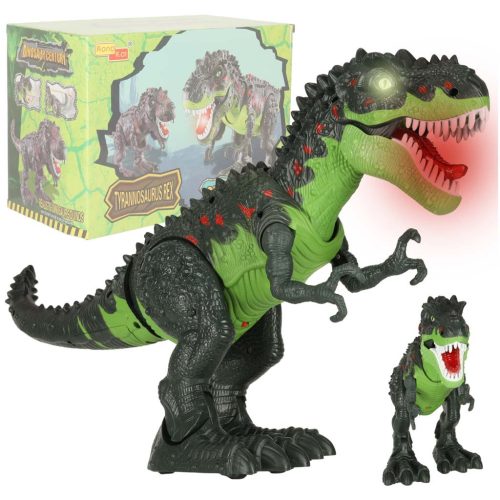 T-REX dinoszaurusz sétál, üvölt