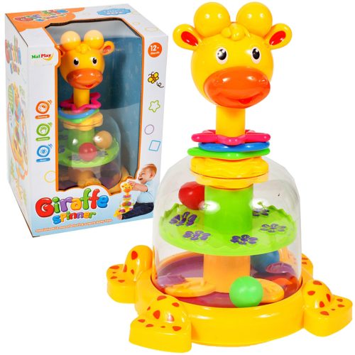 Zsiráf spinner élénk színű golyós játék - Fejlesztő és szórakoztató