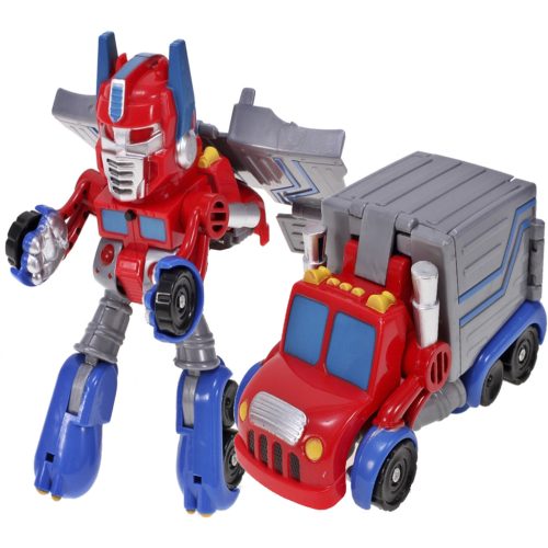Transformers piros teherautó - Hangokkal és világítással, mozgatható elemekkel