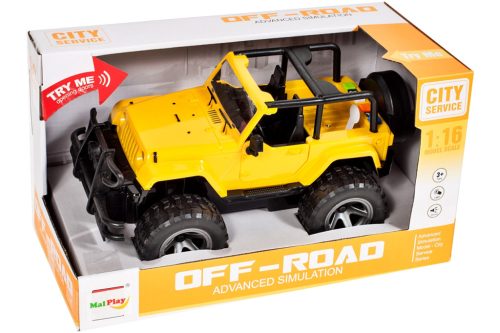 Terepjáró Jeep 1:16 - Erőteljes jármű, hanggal és fénnyel!