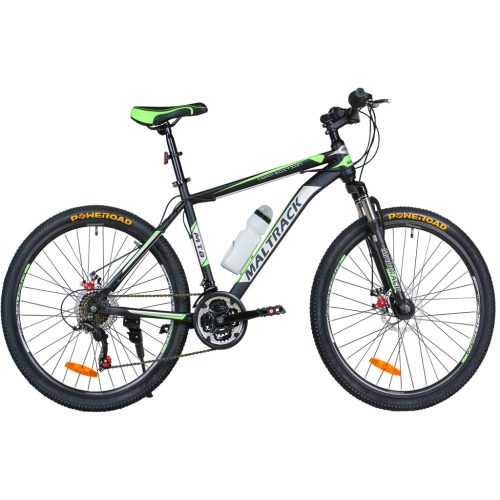 MalTrack TEAM STEEL kerékpár 26" zöld, világos szürke