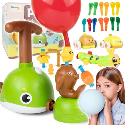Malplay Lufikilövő 13 lufival – bálna