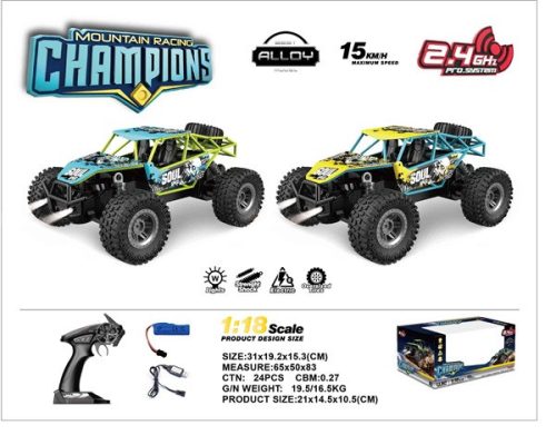 RC Monster autó 1:18 CHAMPIONS - Erőteljes, gyors és távoli irányítás!