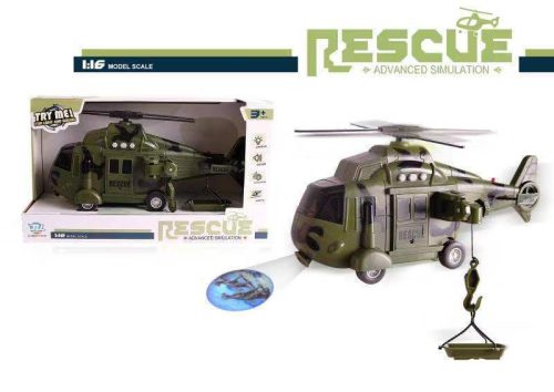 Katonai mentőhelikopter hangal fényekkel