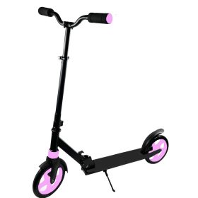   Malplay Összecsukható városi roller 200 mm-es kerekekkel és kitámasztóval – Fekete-lila