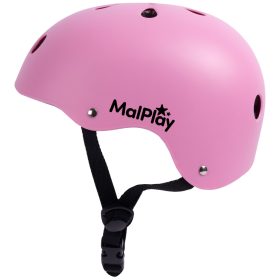   MalPlay SafeKiddo állítható gyerek bukósisak, Pink, S méret, 48-54 cm