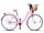 MalTrack Városi kerékpár 28" pink + kosár 