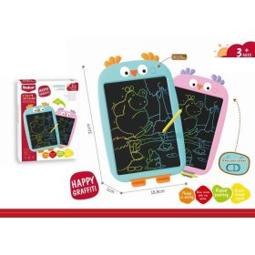   Bagoly mintás színes LCD rajztábla gyerekeknek – 31 cm, Pink