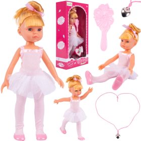   MalPlay Darlene balerina játékbaba hajkefével és nyaklánccal 29 cm