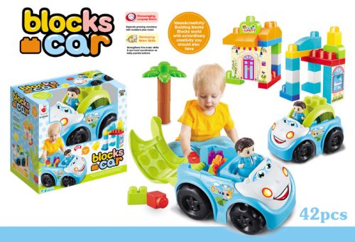 Blocks Car Autó építőkockákkal - 40 darabos építőjáték