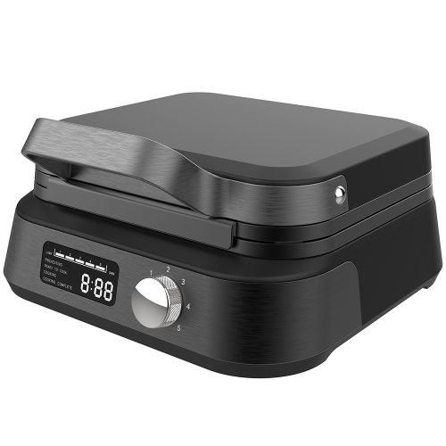 MalTec WM2200W gofrisütő LCD kijelzővel – 2200W, állítható hőfok, 2 gofrihoz