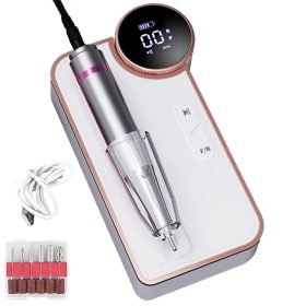   Professzionális Akkumulátoros Körömcsiszoló Gép LCD Kijelzővel – 35.000 RPM