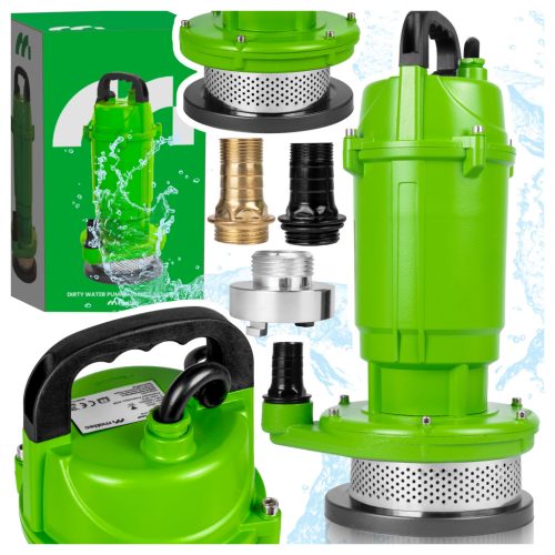 MalTec MasterPump 550W szennyvízszivattyú tűzoltótömlő adapterrel