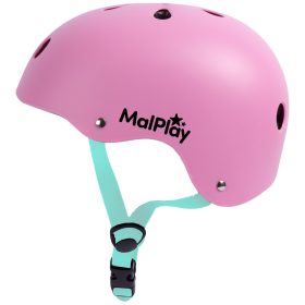   MalPlay SafeKiddo állítható gyerek bukósisak, Pink türkiz, S méret, 48-54 cm