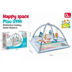   Happy Space 2in1 oktató babaszőnyeg levehető játékívekkel, hálós oldallal