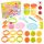 Color Clay DIY Tortakészítő gyurmaszett kiegészítőkkel, 6 színű gyurmával