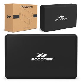   Scoopes EVA habszivacs Jógatégla, Csúszásmentes Jóga és Pilates Edzésekhez 