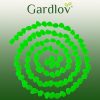 Fluoreszkáló kövek - 100 darabos készlet, zöld