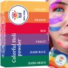 Színes Holi por fotózásokhoz és bulikhoz - 6x100g készlet