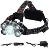 Trizand Nagy fényerejű fejlámpa 5 LED T6 CREE