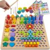 Több funkciós fa tábla, kirakó - gyöngy puzzle