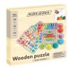 Több funkciós fa tábla, kirakó - gyöngy puzzle