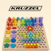 Több funkciós fa tábla, kirakó - gyöngy puzzle
