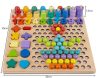 Több funkciós fa tábla, kirakó - gyöngy puzzle