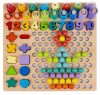 Több funkciós fa tábla, kirakó - gyöngy puzzle