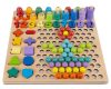 Több funkciós fa tábla, kirakó - gyöngy puzzle