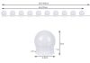 10 db LED Sminktükör világítás