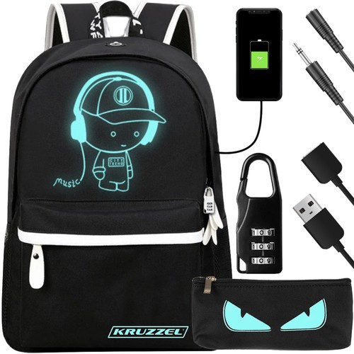Kruzzel USB világító hátizsák