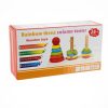 Montessori Fa Szivárvány torony rakosgató játék