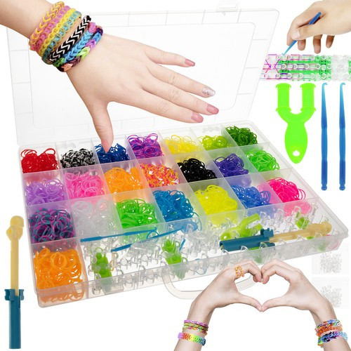 DIY Karkötőkészítő Gumi - XXL Készlet + Szövőkeret