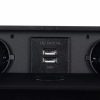 Asztallapba építhető Rejtett dupla aljzat - USB Izoxis