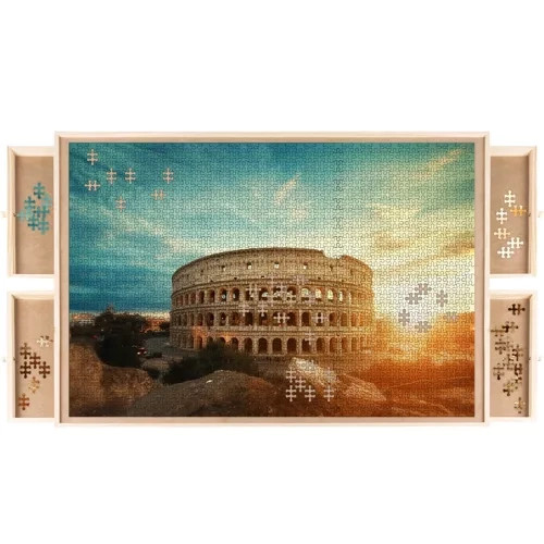 Puzzle elrendező tábla fiókokkal Malatec