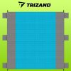 XXL vízálló strand- és piknikszőnyeg zsebekkel – 208x208 cm – Trizand 21209
