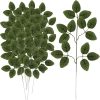 Műanyag rózsa levelek 47cm - 12 db-os készlet Gardlov