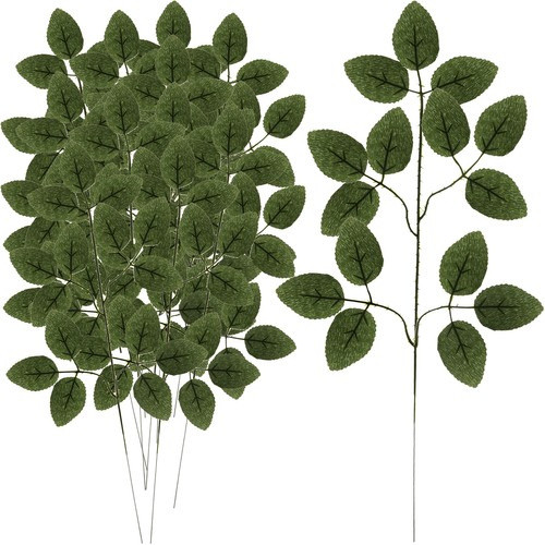Műanyag rózsa levelek 47cm - 12 db-os készlet Gardlov