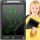 LED Rajz tablet 8,5" Törlés gombbal, fekete KRUZZEL