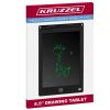 LED Rajz tablet 8,5" Törlés gombbal, fekete KRUZZEL
