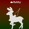 Karácsonyfa díszek - Rénszarvas 9 db - Ruhhy
