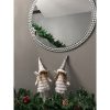  Karácsonyi tündér figura szürke színben szárnyakkal 40 cm – Ruhhy