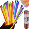 100 db fluoreszkáló karkötő pálcák farsangra, bulikhoz -20 cm