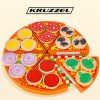Fából készült vágható pizza készlet