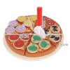 Fából készült vágható pizza készlet