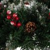 Koszorú - hóval borított karácsonyi dekoráció Ruhhy
